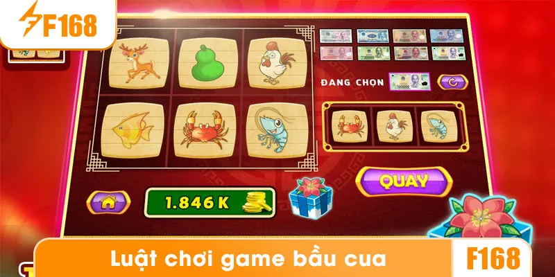 Luật chơi game bầu cua F168
