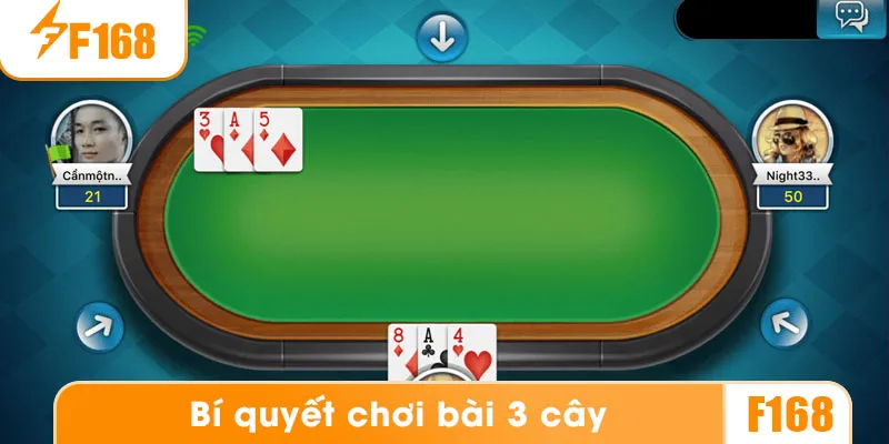 Các mẹo để chơi game bài 3 cây tại F168 hiệu quả